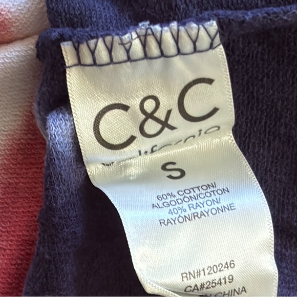 C & C California Tie Dye Long Sleeve Top - Picture 4 of 4